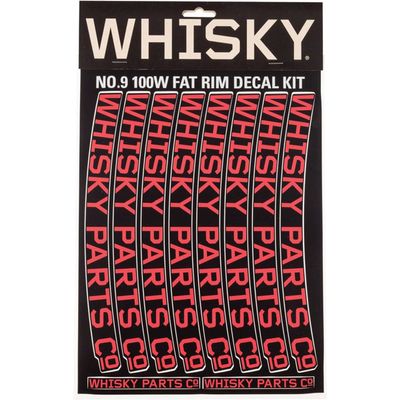 WHISKY - Rim Decal Kit for Two 100w Rims - Red