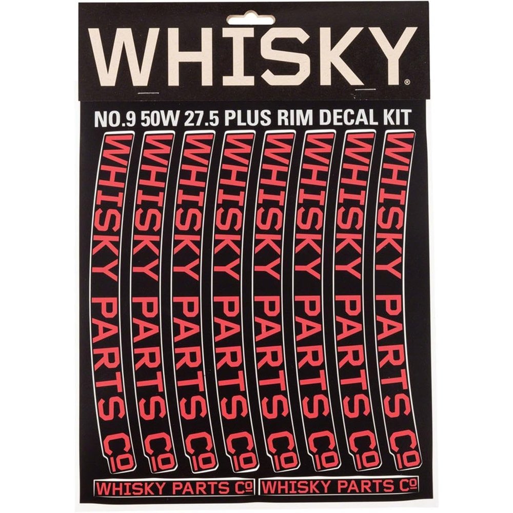 WHISKY - Rim Decal Kit for Two 50w Rims - Red
