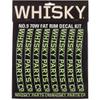 WHISKY - Rim Decal Kit for Two 70w Rims - Lime Green view 1