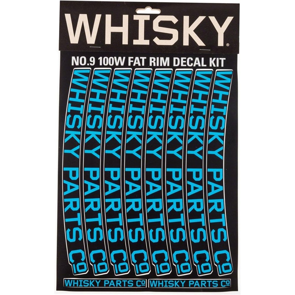 WHISKY - Rim Decal Kit for Two 100w Rims - Cyan