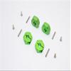 Aluminum Wheel Hex Adapter 14mmx6mm - 4Pcs Set Green view 1