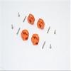 Aluminum Wheel Hex Adapter 14mmx6mm - 4Pcs Set Orange view 1