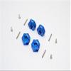 Aluminum Wheel Hex Adapter 14mmx7mm - 4Pcs Set Blue view 1