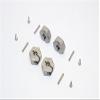 Aluminum Wheel Hex Adapter 14mmx7mm - 4Pcs Set Gray Silver view 1