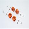 Aluminum Wheel Hex Adapter 14mmx7mm - 4Pcs Set Orange view 1