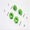 Aluminum Wheel Hex Adapter 14mmx9mm - 4Pcs Set Green view 1