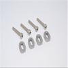 Aluminum Shims & Stainless Steel Screws For Traxxas 1:5 X Maxx 6S / X Maxx 8S / XRT 8S Monster Truck Upgrades - 1 Set Gray Silver view 1