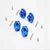 Aluminum Wheel Hex Adapter 14mmx10mm - 4Pcs Set Blue view 1