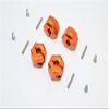 Aluminum Wheel Hex Adapter 14mmx10mm - 4Pcs Set Orange view 1