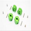 Aluminum Wheel Hex Adapter 14mmx12mm - 4Pcs Set Green view 1