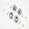 Aluminum Wheel Hex Adapter 14mmx12mm - 4Pcs Set Gray Silver view 1