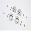 Aluminum Wheel Hex Adapter 14mmx12mm - 4Pcs Set Silver view 1