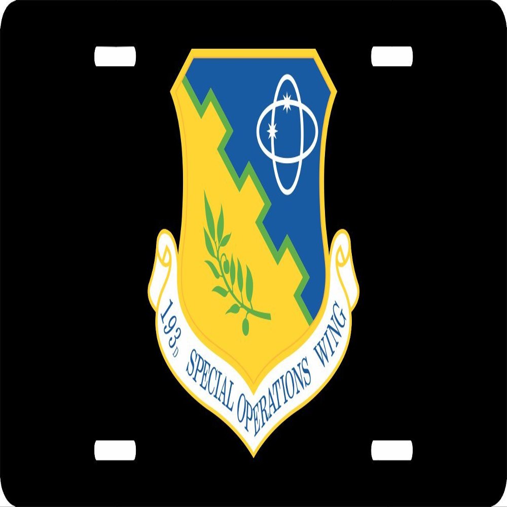 US Air Force 193rd Special Operations Wing License Plate
