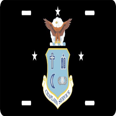 US Air Force Chaplain Service with Stars License Plate