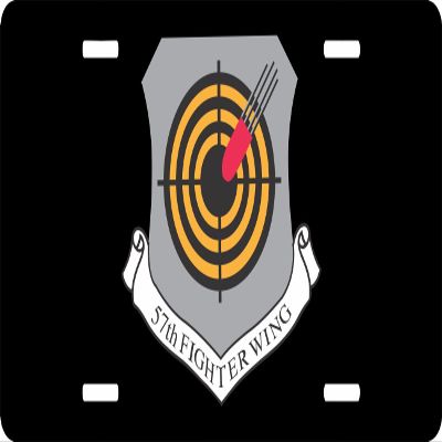 US Air Force 57th Fighter Wing License Plate