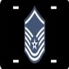 Air Force Master Sergeant (No Diamond) License Plate view 1