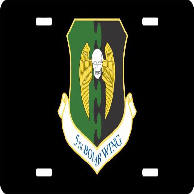 US Air Force 5th Bomb Wing License Plate