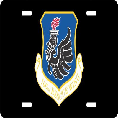 US Air Force 106th Rescue Wing License Plate