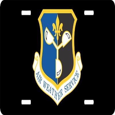 US Air Force Air Weather Service License Plate