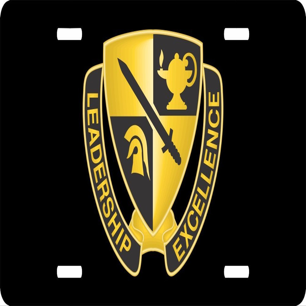 US Army ROTC Cadet Command Unit Crest License Plate