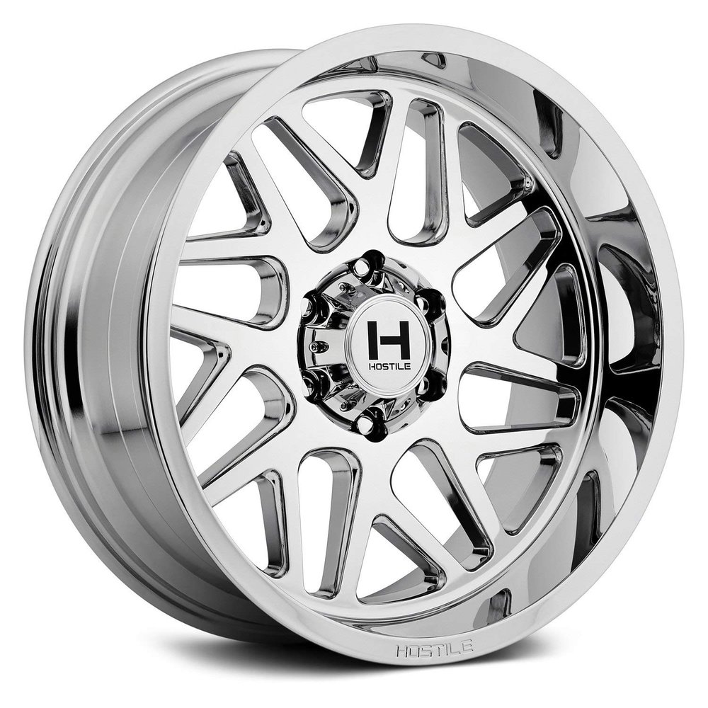 20" Inch Hostile H108 20x10 5x127(5x5") -19mm Chrome Wheel Rim