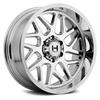 20" Inch Hostile H108 20x10 5x127(5x5") -19mm Chrome Wheel Rim view 1