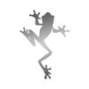 Applicable Pun Climbing Frog Amphibian Biology - Vinyl Decal for Outdoor Use on Cars, ATV, Boats, Windows and More - Silver 5 inch view 1