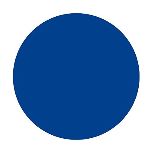 Applicable Pun Circle Geometric Shape Round Ellipse - Vinyl Decal for Outdoor Use on Cars, ATV, Boats, Windows and More - Blue 6 inch