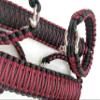 Happy Jeepinit Paracord Roll Bar Grab Handles for Wranglers - Maroon view 4