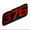VMS Racing 376 RED on Black Highly Polished Aluminum Emblem Compatible with Chevy Chevrolet Pontiac Cadillac Holden Special Vehicles HSV GMC view 1