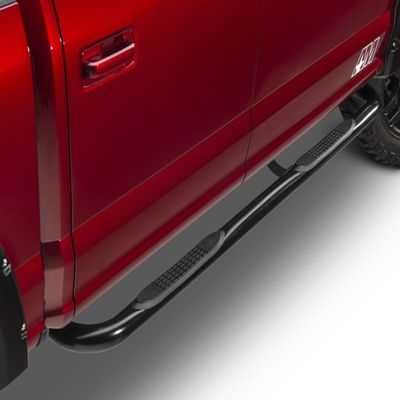 Barricade Off-Road 3" Side Step Bars in Black 90 Degree Bent End Fits Ford F-150 SuperCab 2015-2020