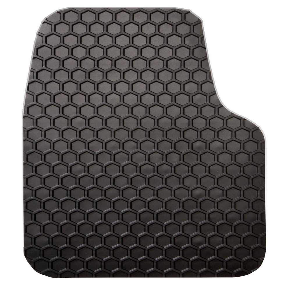 Intro-Tech BM-680F-RT-B Hexomat Front Row 2 pc. Custom Fit Auto Floor Mats for select BMW 3 Series Models - Rubber-like Compound, Black