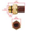 Caltric Thermal Sensor Switch Compatible with Yamaha Rhino 660 4Wd Yxr660 Yx-R660 2006 view 2