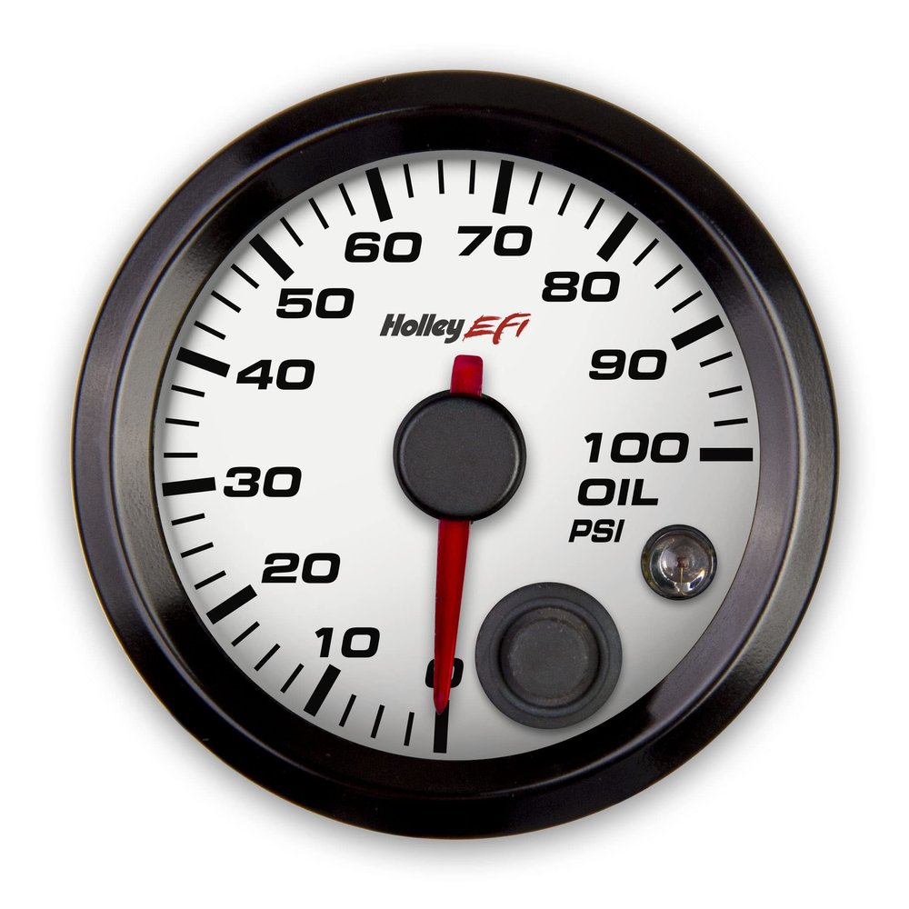 Holley EFI 553-127W Oil Pressure Gauge