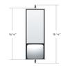 United Pacific 60008 Stainless Steel 6" X 16" West Coast Mirror With Convex Mirror, Chrome view 4