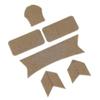 DLP Tactical Helmet Hook and Loop Panel Set Fits OPS-Core Maritime Fast ACH MICH & Similar Helmets for Patches IR Markers Strobes Counterweights ARC Rail Compatible (Tan) view 1