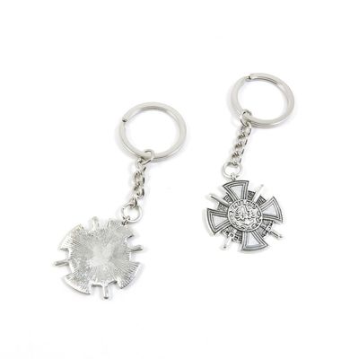 1 PCS Arts Crafts Fashion Jewelry Making Findings Key Ring Chains Tags Clasps Keyring Keychain J1KY4A Sword Cross Shield