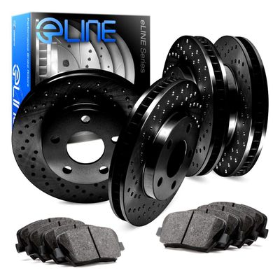 R1 Concepts Front and Rear Brake Kit Fits 2002-2003 Jaguar XJR