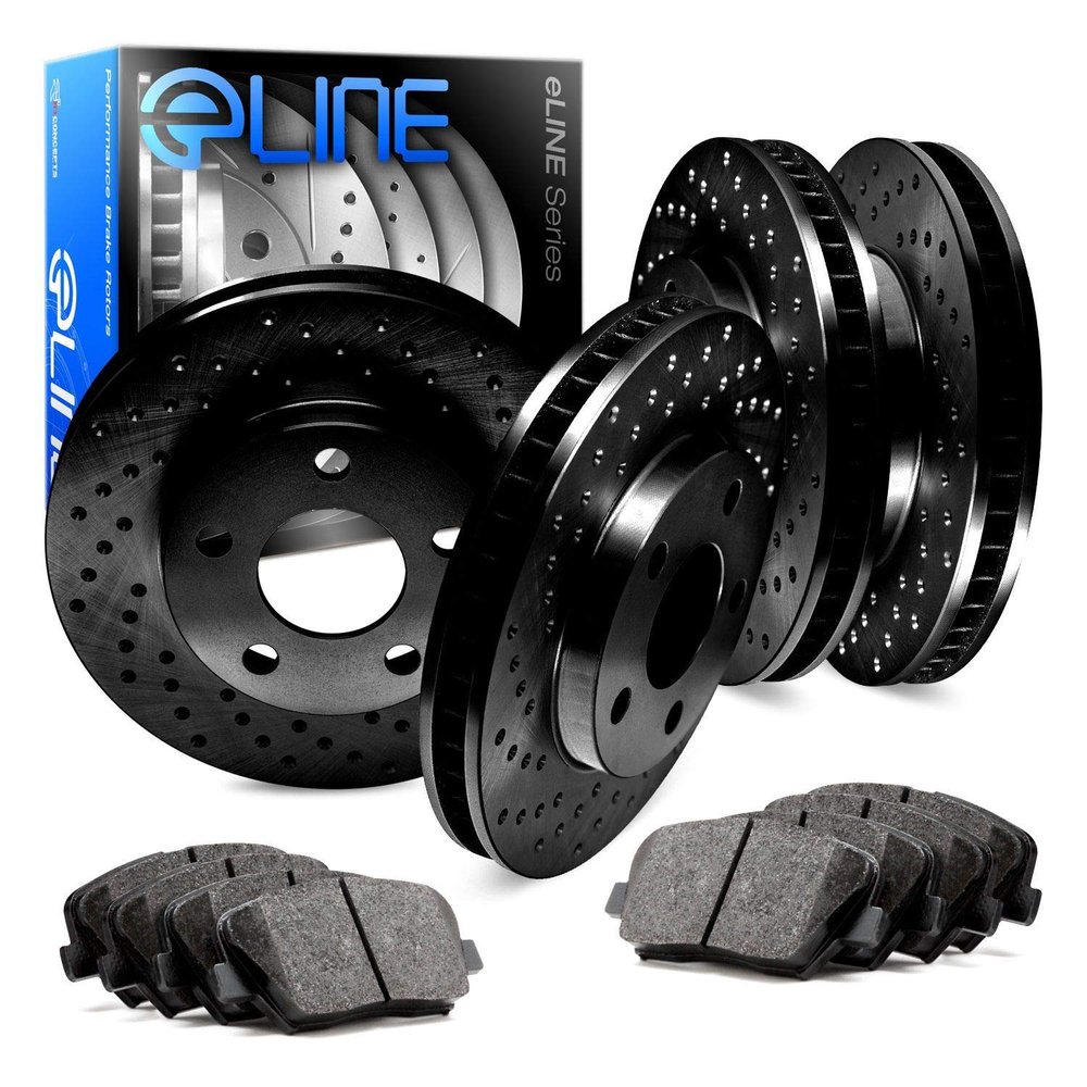 R1 Concepts Front and Rear Brake Kit Fits 2002-2003 Jaguar XJR