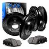 R1 Concepts Front and Rear Brake Kit Fits 2002-2003 Jaguar XJR view 1