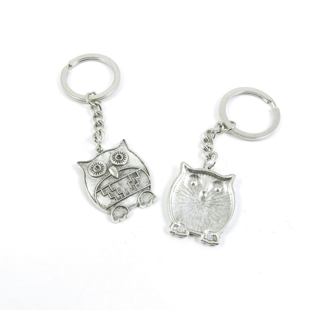 1 PCS Arts Crafts Fashion Jewelry Making Findings Key Ring Chains Tags Clasps Keyring Keychain R4BS7R Owl