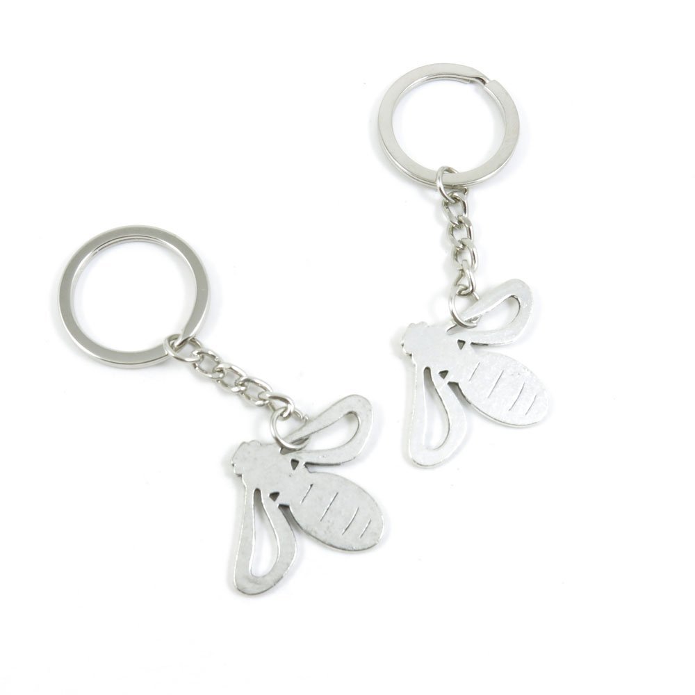 1 PCS Arts Crafts Fashion Jewelry Making Findings Key Ring Chains Tags Clasps Keyring Keychain W6JV5W Bees