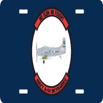 Navy A-1H Skyraider License Plate