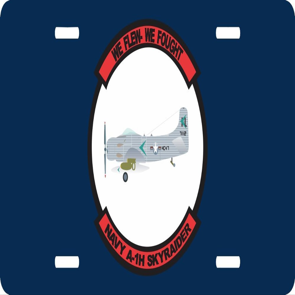 Navy A-1H Skyraider License Plate