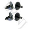 BRITPART REAR BUMPER TOW EYE COVER FASTENER CLIP X4 COMPATIBLE WITH LAND ROVER RANGE ROVER SPORT 2006-2009 PART # DYR500010 view 2