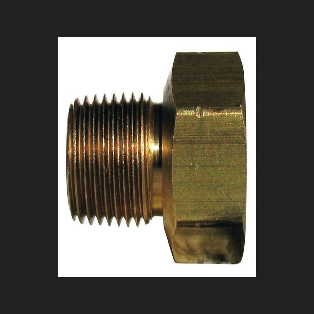 JMF 1/4 in. Flare x 1/8 in. Dia. Male Brass Inverted Flare Adapter