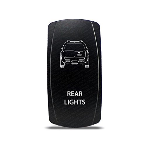 CH4X4 Rocker Switch for Nissan Xterra 2nd Gen Rear Lights Symbol 4- Green Led