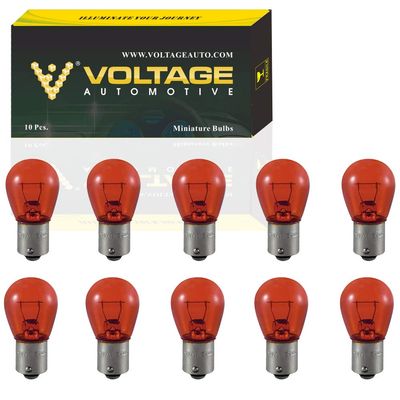 (10 Pack) 1156A 1156NA 1156 Amber Automotive Brake Light Turn Signal Side Marker Light Bulb