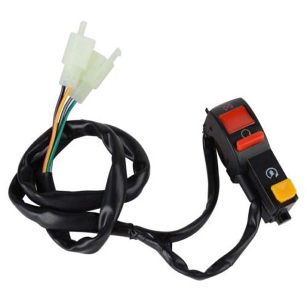 JCMOTO Motorcycle ATV Dual Sport Dirt Bike Quad Start Horn Kill Off Stop Switch Button