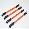 Axial Wraith Upgrade Parts Aluminum Front/Rear Lower Thread Rod - 4Pcs Set Orange view 1